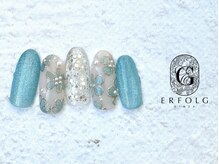 エアフォルクギンザ 横浜店(ERFOLG GINZA)/水色フラワーデザイン