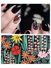 海外ネイル/お花ネイル