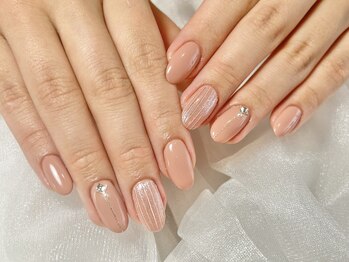 エスビューティー(es.beauty)/ナチュラルカラー×バカラネイル