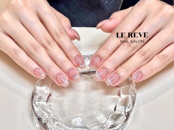 ルレーブ(LE REVE)/チークマグネットフレンチネイル