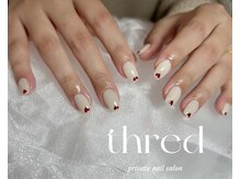 スレッドネイル(THRED nail)/バレンタインネイル