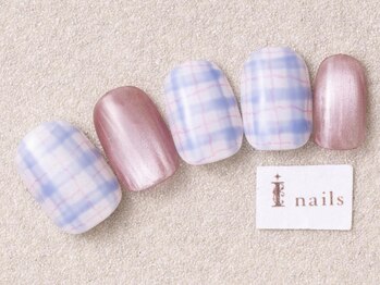 アイネイルズ 三宮店(I nails)/ブルーチェックマグ