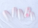  桜アート付ラメグラ　6600円