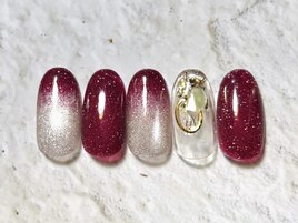 キラキラフラッシュネイル