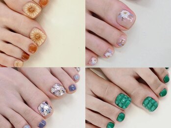 ネイル デザイン グレイス(Grace)の写真/【Jrネイリストによるフットワンカラーや定額が今だけ超お得】低価格でも丁寧な施術で対応いたします◎