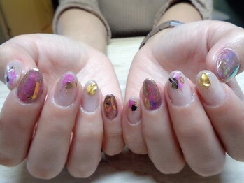 アミュリー ネイル アトリエ(Amury nail atelier)/オーロラ☆メタリックネイル★