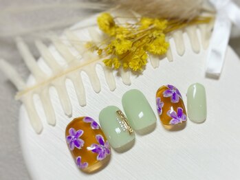 ブレス 仙台駅前本店(BLESS)/抜け感のあるお花モチーフ!