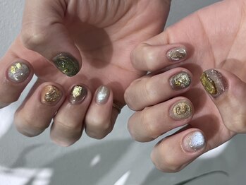 ファメル 博多店(Fam-er)の写真/[定額ニュアンスデザイン¥6900]ただのシンプルじゃ物足りない、“ちょうどいい”を叶えるニュアンスネイル