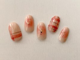 チェックとチーク