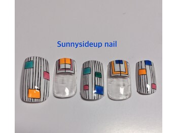 サニーサイドアップ ネイル(Sunny SideUp nail)/レトロラインアート