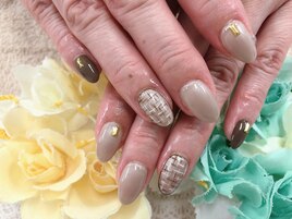 【小山】落ち着きツイードnail