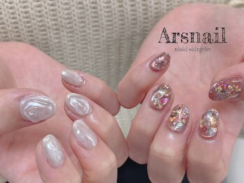 アルスネイル(Ars nail)/キラキラニュアンスネイル