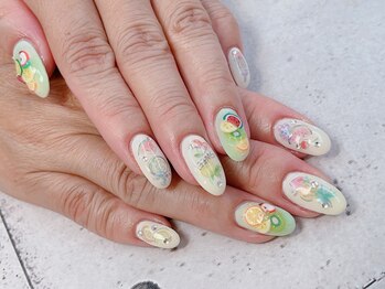 ネイル ビューティーマジック 葛西本店/フルーツデザインネイル