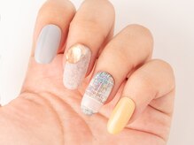 ヴァンネイル みなとみらい馬車道(VINGT NAIL)/夏のツイードネイル♪