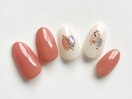 ぬりかけネイル　ニュアンス