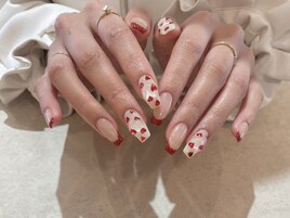 ハートネイル　バレンタイン