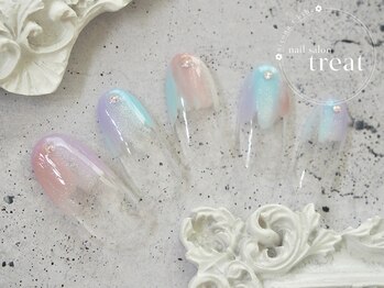 トリート(treat)/シンプル7月/塗りかけ/クリア