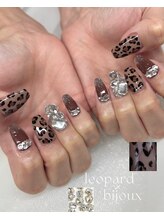 ネイルサロン リリアン(Lilian)/ヒョウ柄×埋めつくしデザイン