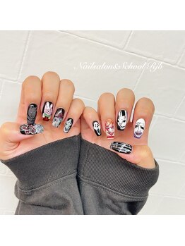 ネイルサロン アンド スクール アールジェイビー(Nailsalon&School Rjb)/手書きアートネイル