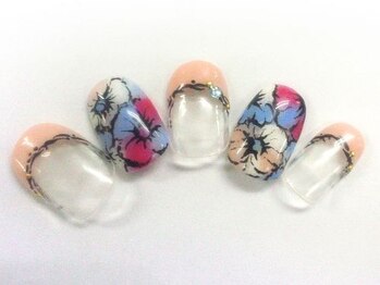 クリスタルネイル ボンベルタ橘店(CRYSTAL NAIL)/フラワーネイル