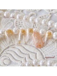 ラメグラデーションネイル☆