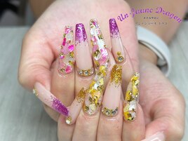 【ロングネイル】ギャルネイル