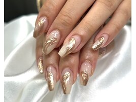 ニュアンスネイル/ゴールド