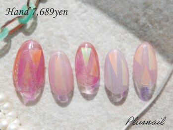 プラスネイル 池袋西口店(PLUS NAIL)/【3166】定額7,689円ガラス