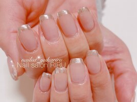 ミラーフレンチネイル