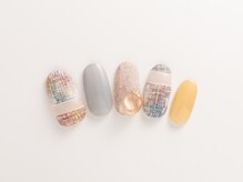 ヴァンネイル みなとみらい馬車道(VINGT NAIL)/*夏のツイードネイル*