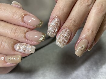 リランズネイル(rirans nail)/冬ツイードネイル