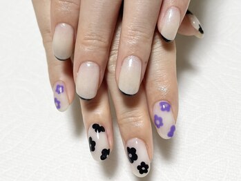 ヘアーアンドネイル ルシア(Hair&Nail Lucia)/持ち込みお花ネイル