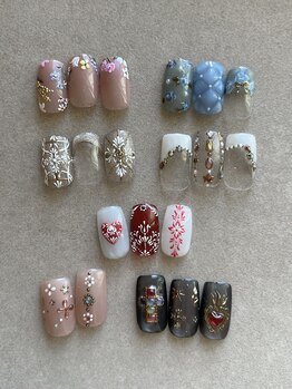 リジョイスネイル(REJOICE)/ayuri 手描きデザイン