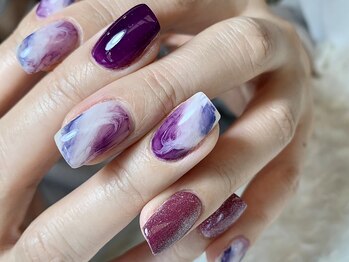 サロンドフォーエイチ(salon de 4H)/マーブルもやもやニュアンス★