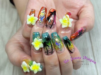 アン ジョーヌドラゴ/【ロングネイル】夏ネイル