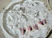 テテネイル(tete.nail)/インクグラデ×グリッター
