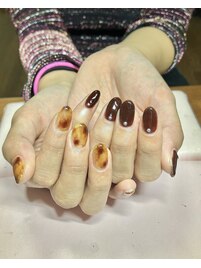 べっ甲×ワンカラー