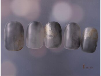 アイネイルズ 吉祥寺店(I nails)/透明感ネイビーニュアンス