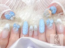 ネイルズガッシュ 武蔵小山店(NAILsGUSH)/ガーリー/チェック/長さだし