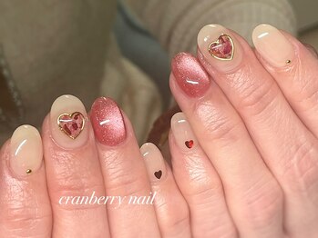 クランベリーネイル 代官山 恵比寿(cranberry nail)/定額ハートデザイン
