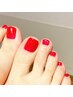 【フットネイル｜シンプル好きさんに】ワンカラーorラメグラorカラグラ ¥9340