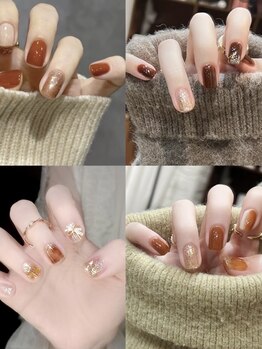【秋色ネイル】