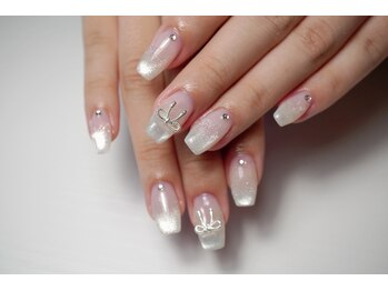 エクラ(Eclat)/チップ長さ出し＋ジェルデザイン