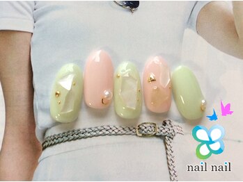 夏に大人気シェルネイル♪