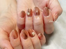 ネイルサロン イントゥ(into_)/ニュアンス　テラコッタ秋ネイル