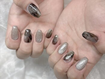 アール 豊田店(#arl)/クリアブラックニュアンスネイル