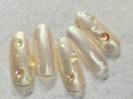 水滴ネイル　オーロラネイル