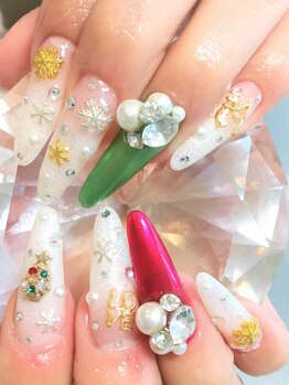 ネイルサロン べルフ(nail salon Verf)/冬＊クリスマス＊雪の結晶★
