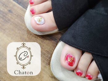 ネイルアンドアイラッシュ シャトン(Chaton)/フットジェル□全員1回4300円■