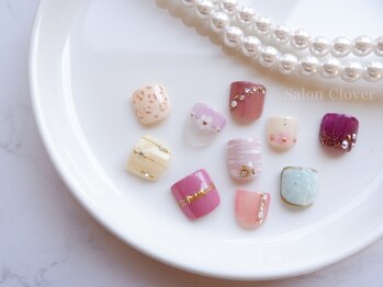 【定額/フット】親指アート2本